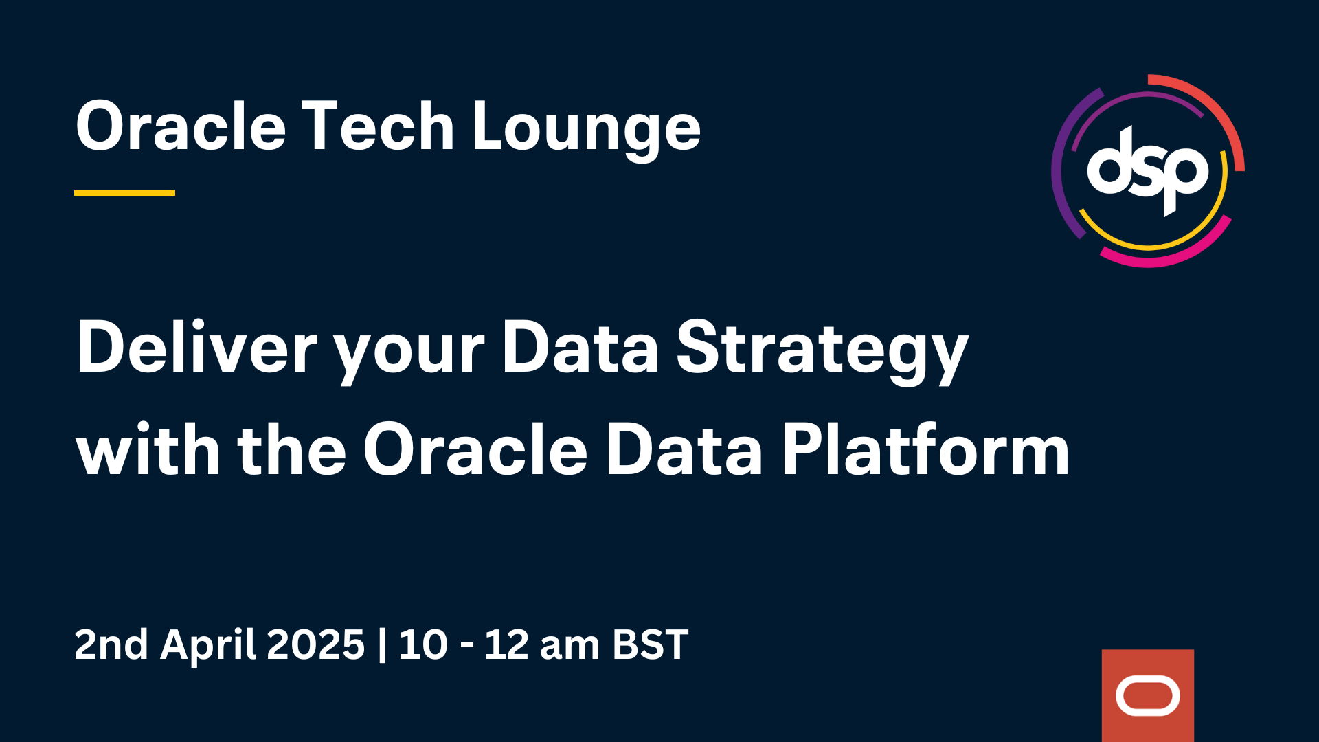 Deliver your Data Strategy with the Oracle Data Platform